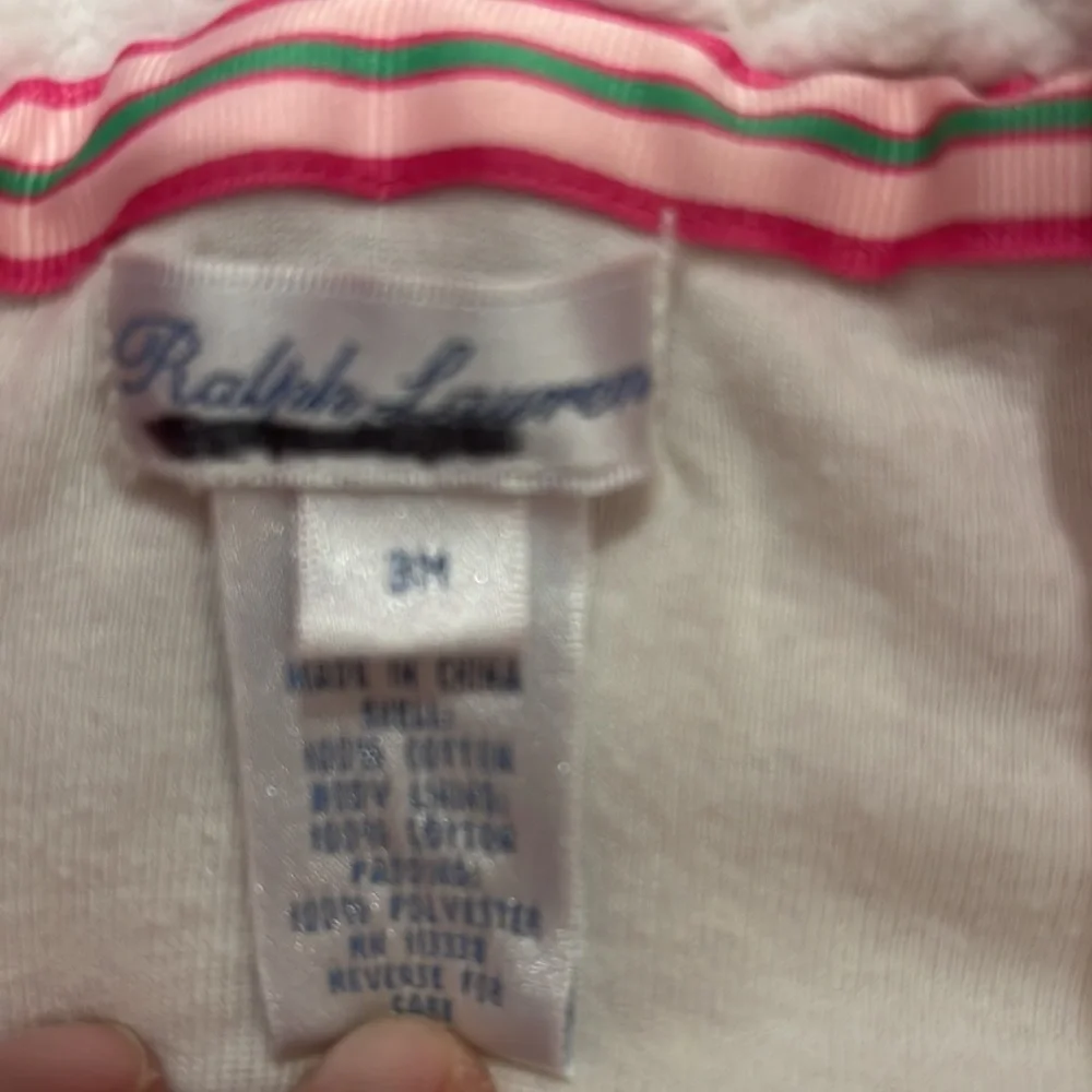 RALPH LAUREN PINK SNOWSUIT size 3 months.